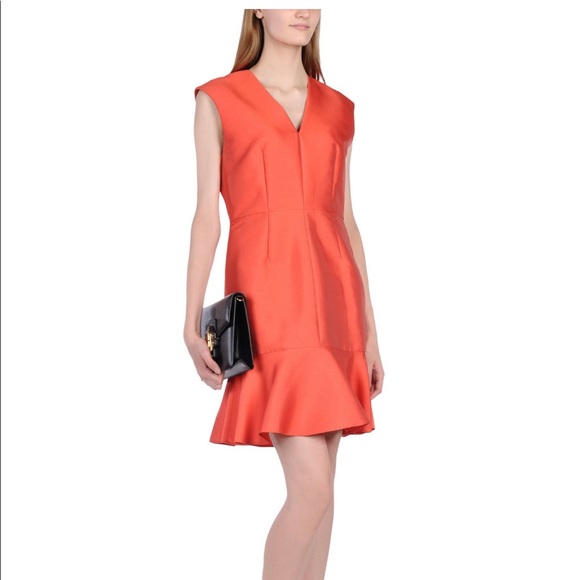 Carven Blood Orange Dress - Picture 1 of 4